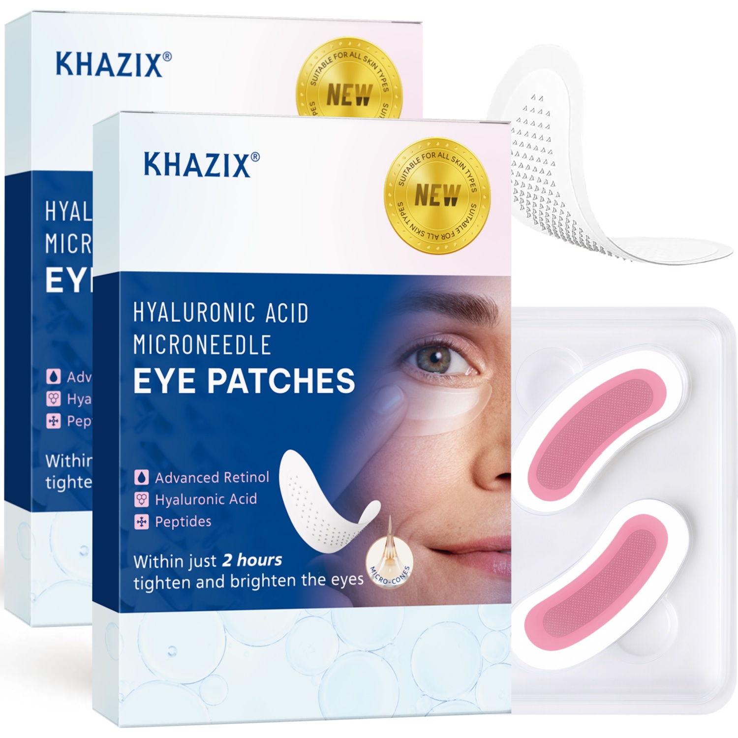 Microneedle Patch Eye - 레티놀 마이크로니들 아이 패치(히알루론산 및 탄력