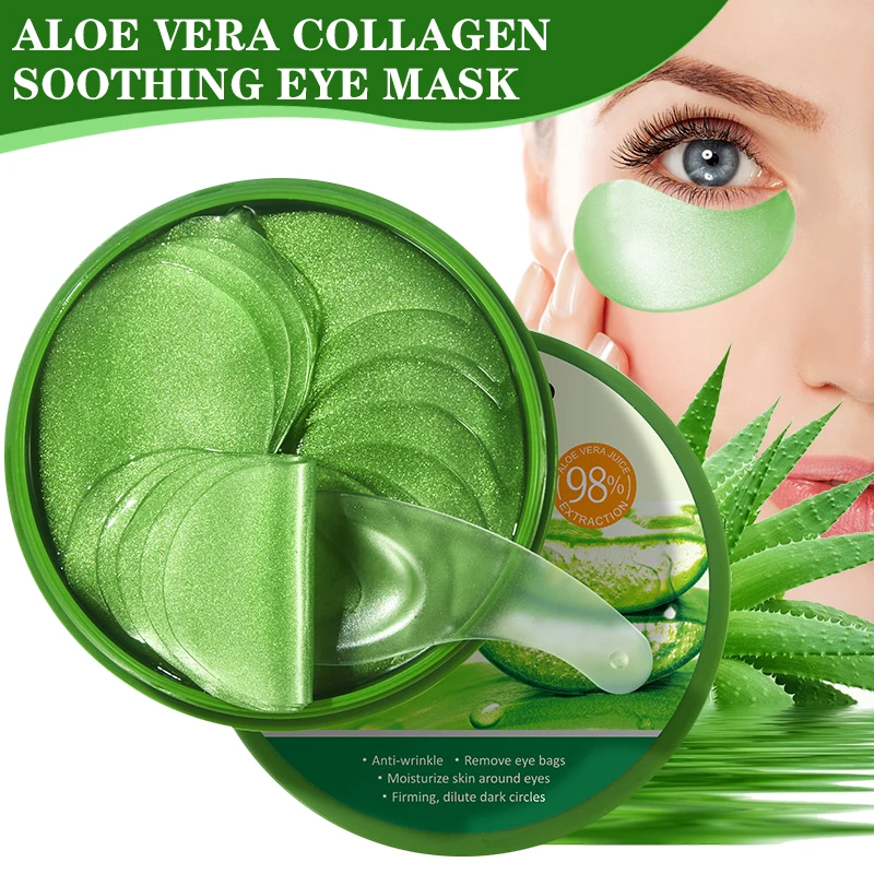 Microneedle Patch Eye - 60pcs 알로에 베라 콜라겐 아이 마스크