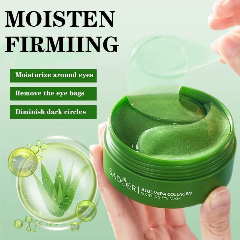 60pcs 알로에 베라 콜라겐 아이 마스크 안티 다크  - Microneedle Patch Eye 리뷰 및 가격