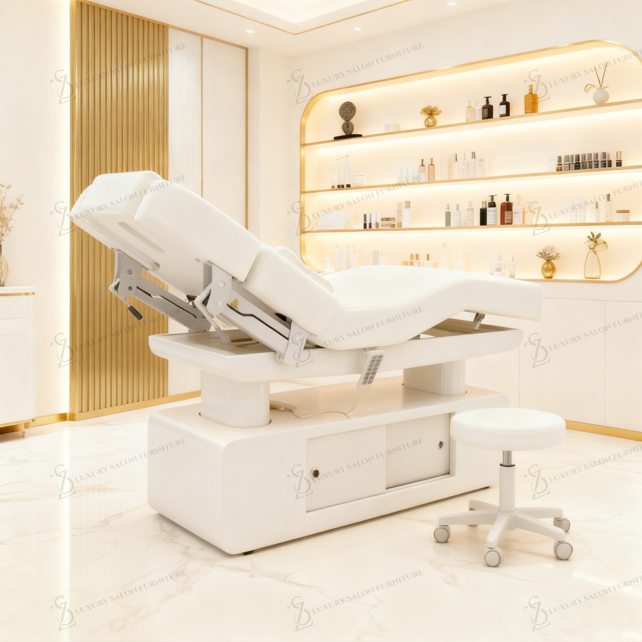 럭셔리 3/4 모터 핑크 뷰티 베드 다기능 뷰티 살롱  - Spa Wellness And Beauty 리뷰 및 가격